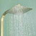 Brushed Gold Shower Faucet Set Exposed Shower System 8inch Rain Shower Head Comb - view 7