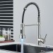 LED Kitchen Faucet With Pull Down Sprayer Single Handle Mixer Tap Brushed Nickel - view 5