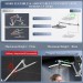 Chrome Rain Shower Head Combo With Handheld Spray High Pressure Adjustable Arm - view 8