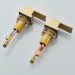 Brushed Gold Bathroom Sink Faucet 3 Holes Widespread Vanity Mixer Faucet W/Drain - view 13