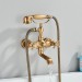 Antique Brass Clawfoot Tub Faucet Wall Mounted Bathtub Filler Tap Hand Shower - view 9