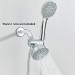 Chrome 4 Inch Round Shower Head With Handheld Spray 3-Way Rainfall Head Combo - view 6