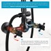 Oil Rubbed Bronze Shower Faucet System Set 8” Rainfall Shower Head Combo Mixer - view 10