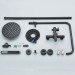 Black Shower Faucet System Outdoor Shower Fixtures Kit 8" Rain Shower Head Combo - view 14