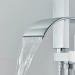 Chrome Freestanding Tub Faucet With Handheld Shower Floor Mount Bathtub Faucet - view 9