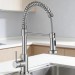 Nickel Kitchen Sink Faucet/Panel Pull Down Sprayer Swivel Mixer Stainless Steel - view 6