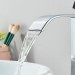 Chrome Bathroom Sink Faucet Single Handle Tall Waterfall Vessel Mixer Taps Drain - view 6