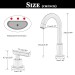Brushed Nickel 8 In Widespread Bathroom Sink Faucet 3 Hole Vanity Mixer 2 Handle - view 11