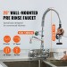 Commercial Faucet Kitchen Sink Pre Rinse Faucet Wall Mount W/ Sprayer 25" Height - view 3