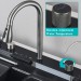 Gray Stainless Steel Kitchen Sink 30 Inch Single Bowl Set With Pull Down Faucet - view 12