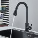 Kitchen Faucet With Soap Dispenser Black Pull Down Sprayer Sink Faucet 1 Handle - view 4