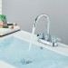 Chrome Bathroom Sink Faucet 3Hole 4inch Centerset Vanity Mixer 2 Handle Faucet - view 7