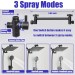 Black Rain Shower Head High Pressure Handheld Spray Combo With Adjustable Arm - view 3