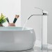 Chrome Bathroom Sink Faucet Single Handle Tall Waterfall Vessel Mixer Taps Drain - view 4