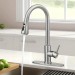 360° Nickel Kitchen Faucet Sink Mixer Faucet Pull Down Sprayer Single Handle - view 2