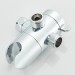 Chrome 4 Inch Round Shower Head With Handheld Spray 3-Way Rainfall Head Combo - view 14