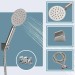Brushed Nickel Bathtub Shower Faucet Wall Mount Tub Filler With Handheld Sprayer - view 8