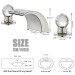 LED Bathroom Sink Faucet 3 Hole Widespread Basin Vanity Mixer Tap Brushed Nickel - view 8