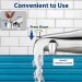 Chrome Bathtub Faucet With Handheld Shower Wall Mount Tub Filler And Diverter - view 4