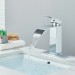 Chrome Bathroom Sink Faucet 1Hole Single Handle Waterfall Vanity Mixer Faucet - view 3