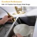 Kitchen Sink Faucet Brushed Gold Pull Down Sprayer Single Handle Mixer W/Cover - view 7