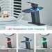 Black Bathroom Sink Faucet LED Waterfall Glass Spout Lavatory Vanity Mixer Taps - view 6