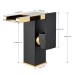 Black Gold Bathroom Sink Faucet Single Handle LED Waterfall Basin Vanity Mixer - view 10