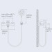 Brushed Nickel Bathtub Shower Faucet Wall Mount Tub Filler With Handheld Sprayer - view 11