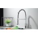 Kitchen Sink Faucet Stainless Steel Swivel Single Handle PullDown Sprayer Chrome - view 3