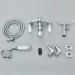 Chrome Clawfoot Tub Faucet Wall Mount Bathtub Filler Faucet With Hand Shower - view 15