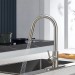 Brushed Nickel Kitchen Faucet Sink Mixer Swivel Pull Down Sprayer Single Handle - view 4