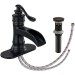 Oil Rubbed Bronze Bathroom Sink Faucet 1Hole Vanity Basin Mixer Tap Pop Up Drain - view 2