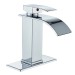 Bathroom Sink Faucet Waterfall Spout Single Handle Basin Vanity Mixer Tap Chrome - view 2
