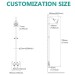 Chrome Rain Outdoor Shower Kit 2 Handle Outside Shower Fixture System Wall Mount - view 6