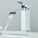 Chrome Bathroom Sink Faucet 1Hole Single Handle Waterfall Vanity Mixer Faucet - view 5
