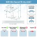 LED Waterfall Bathroom Faucet Single Handle Brushed Nickel Vanity Sink Faucet - view 9