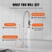 47" Commercial Faucet Pre-Rinse Kitchen Sink Faucet Wall Mount With Sprayer - view 8