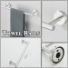 10Pcs Bathroom Hardware Set Towel Rack Bar Towel Rings Hooks Toilet Paper Holder - view 4