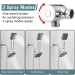 Chrome High Pressure 4inch Rain Shower Head With Handheld Spray Combo Wall Mount - view 4