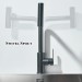 Matte Black Kitchen Sink Faucet Pull Down Sprayer Single Handle Swivel Mixer Tap - view 10