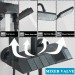 Black Rainfall Shower Faucet Set Bathroom Exposed Shower System With Mixer Valve - view 6