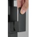 Black Bathtub Faucet Floor Mount Freestanding Waterfall Tub Filler W/Hand Spray - view 3