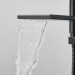 Matte Black Freestanding Tub Faucet With Handheld Sprayer Floor Mount Tub Filler - view 8