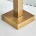 Freestanding Bathtub Faucet With Handheld Sprayer Brushed Gold Tub Filler Spout - view 14