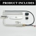 Brushed Nickel Kitchen Sink Faucet Pull Down Sprayer Single Handle Swivel Mixer - view 11