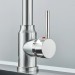 Kitchen Sink Faucet Stainless Steel Single Handle Pull Down Sprayer Mixer Taps - view 9