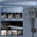Black Rain Shower Head With Handheld Spray Set High Pressure 16" Adjustable Arm - view 5