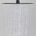12 Inch Rain Shower Head Rainfall Top Sprayer Ultra Thin Square Matte Black - view 3