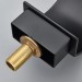 Matte Black 3 Holes Sink Faucet Waterfall Bathroom Basin Vanity Mixer 2 Handle - view 10
