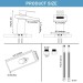 Brushed LED Waterfall Bathroom Sink Faucet Single Handle Glass Spout Mixer Tap - view 6
